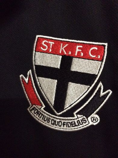 St. Kilda Aussie Rules Football Club.Official BLK Mens Polo Shirt. Melbourne Australia.