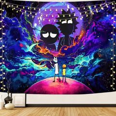 Rick And Morty Tapestry Wall Blanket For Living Room Bedroom Dorm Room Home Decor