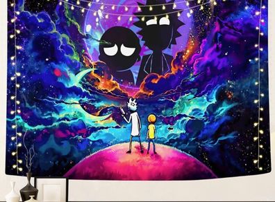 Rick And Morty Tapestry Wall Blanket For Living Room Bedroom Dorm Room Home Decor