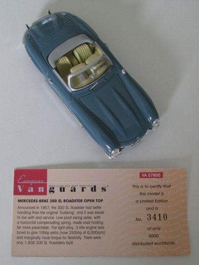 Diecast Model Mercedes-Benz 300SL (W198) - Collectable Vanguards 1:43