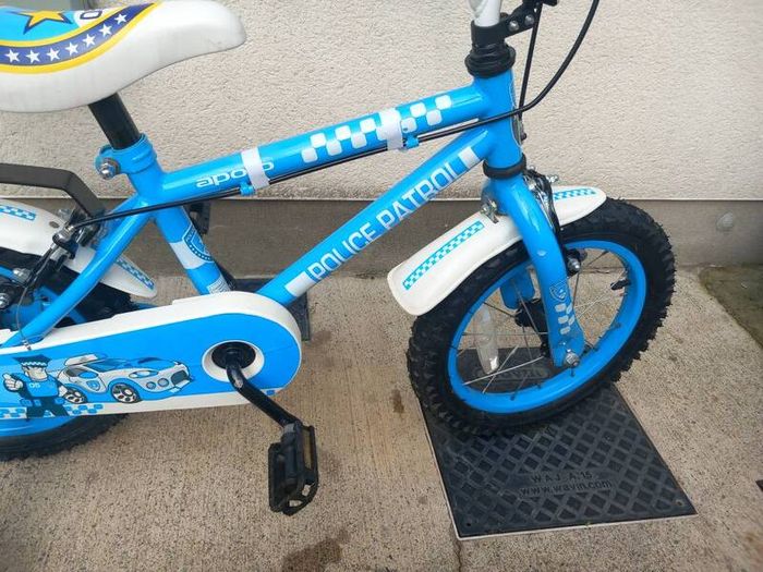 Kids police patrol bike size 14 inch wheels
