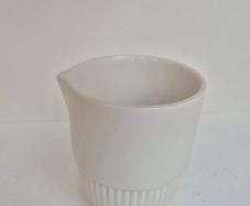 Meadows and Byrne White Porcelain Milk Pitcher