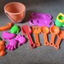 Play sand and toys Image 2