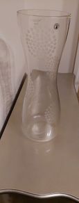 Tall decorative glass vase