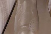 Tall decorative glass vase