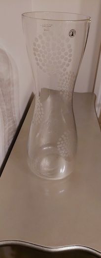 Tall decorative glass vase