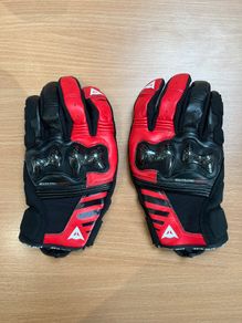 Reacto Carbon Short - Men's Short Leather Motorcycle Gloves