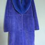 cobalt blue fur coat Image 2