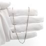 Vintage 925 Sterling Silver Bar Link Station Chain Image 7