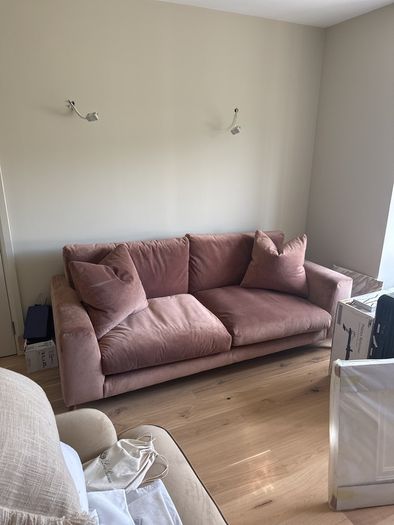 Meadows & Byrne 3 Seater Velvet Sofa