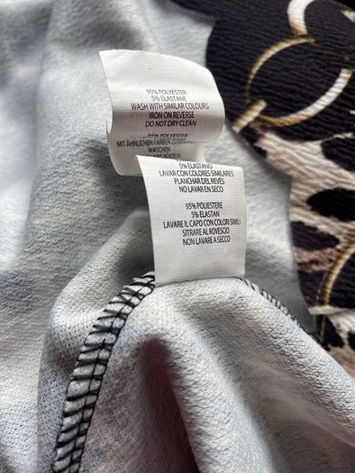 Boohoo Plus size Chain Print Scallop Hem Shift Dress - New