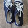 Navy Canvas Trainers size 8 Image 7