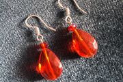Sterling silver drop earrings