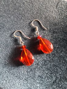 Sterling silver drop earrings