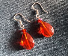 Sterling silver drop earrings