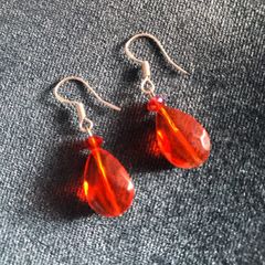 Sterling silver drop earrings
