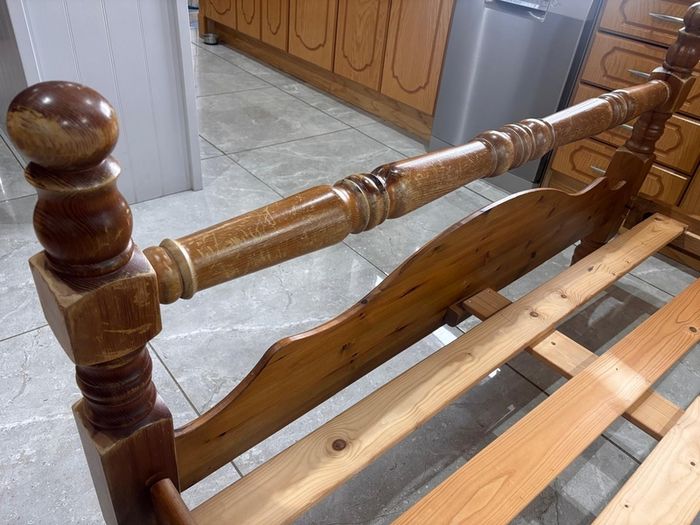 Solid Pine King Size Bed
