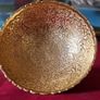 Antique Ornate And Engraved Solid Brass Footed Bowls With Underplate Image 5