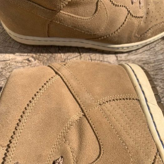 Hidden Heel Nike Dunk High Cream