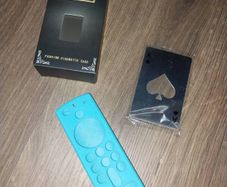 smoke box holder with built in lighter metal Card Bottle opener and glown dark remote control cover