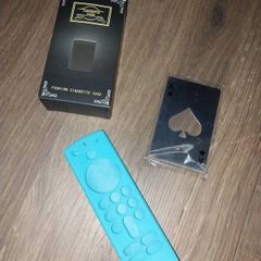 smoke box holder with built in lighter metal Card Bottle opener and glown dark remote control cover