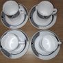 Wedgwood Bone China Hotelware 4 demitasse coffee cups with saucers Image 2