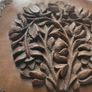Oriental hardwood carved jewellery box Image 3