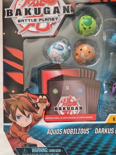 bakugan battle pack aquos nobilious- darkus krakelios brand new sealed