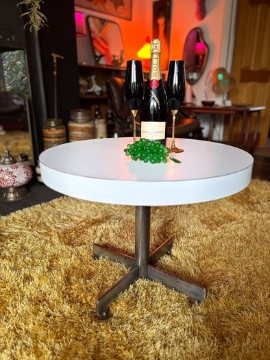 Mid Century circular side table