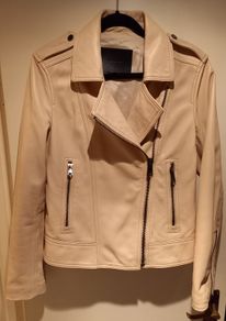 Massimo Dutti Leather Jacket Size XS