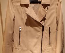 Massimo Dutti Leather Jacket Size XS