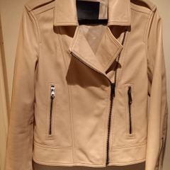 Massimo Dutti Leather Jacket Size XS