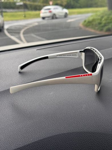 Prada sunglasses Linea Rossa white | SPS 02I | with case