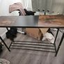 Console Table (Rustic Brown & Black) 107 x 30 x 78cm Image 2