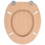 WC Toilet Seats 2 pcs with Lids MDF Bamboo Design Image 6