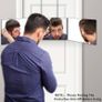 SALE | Vanexiss 3 Way Mirror,360 Mirror Self Cut Hair,Adjustable & Foldable Portable Trifold Mirror with Height Retractable Hook,for DIY Haircut,Hair Coloring,Hair Braiding,Shaving,Makeup Image 2