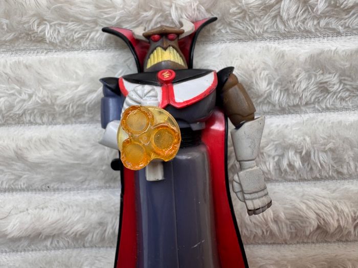 Happy Meal McDonald's 2000 Toy Story Disney Pixar Emperor Zurg DAmaged Weapon Loose hand approx. 11 cm. Used Please see photos