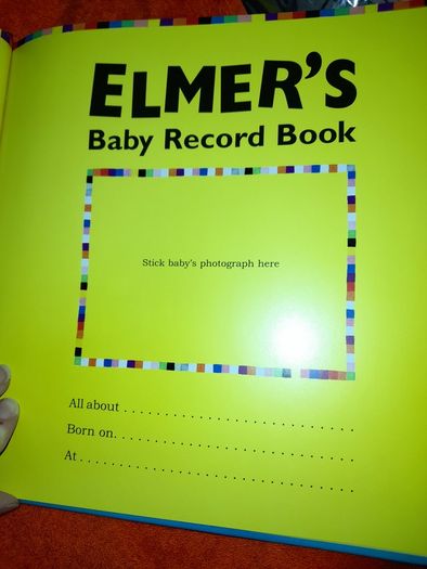 Elmer Baby record book