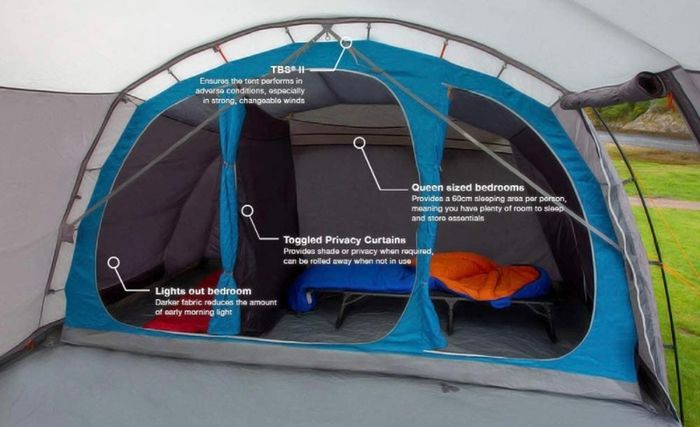 Purbeck 600xl Tent, Vivid Grey (free Postage)