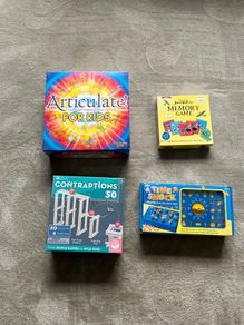 Selection of board games.