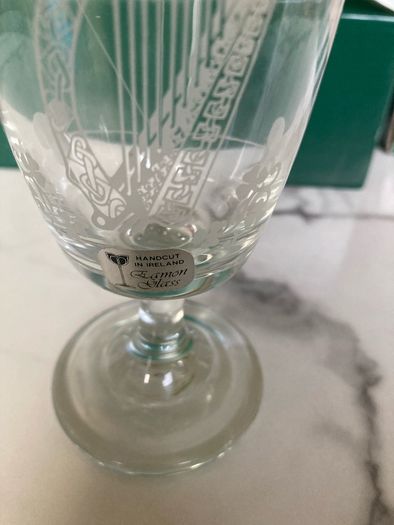 Eamon Glass/Hand Cut/ Irish Coffee Glasses
