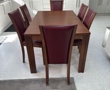 Skovby table and 6 chairs