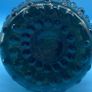 Unique 1000 eyes antique glass carafe Image 2
