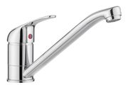 Kitchen Mixer Tap Solid Brass Monobloc Design 360 Long Swivel Spout Chrome Polish Finish for Caravan  Home Sinks