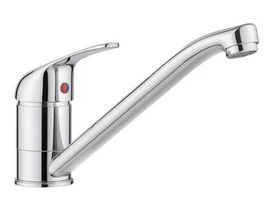 Kitchen Mixer Tap Solid Brass Monobloc Design 360 Long Swivel Spout Chrome Polish Finish for Caravan  Home Sinks