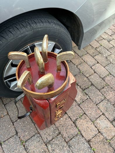Golf Themed Storage Unit.
