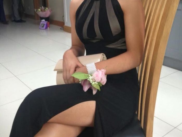 Black debs dress size Small
