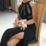 Black debs dress size Small Image 2