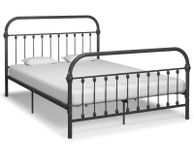 main image for ad Bed Frame Grey Metal 160x200 cm