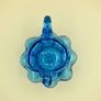 Vintage Kanawha Blue Glass Pitcher Image 4